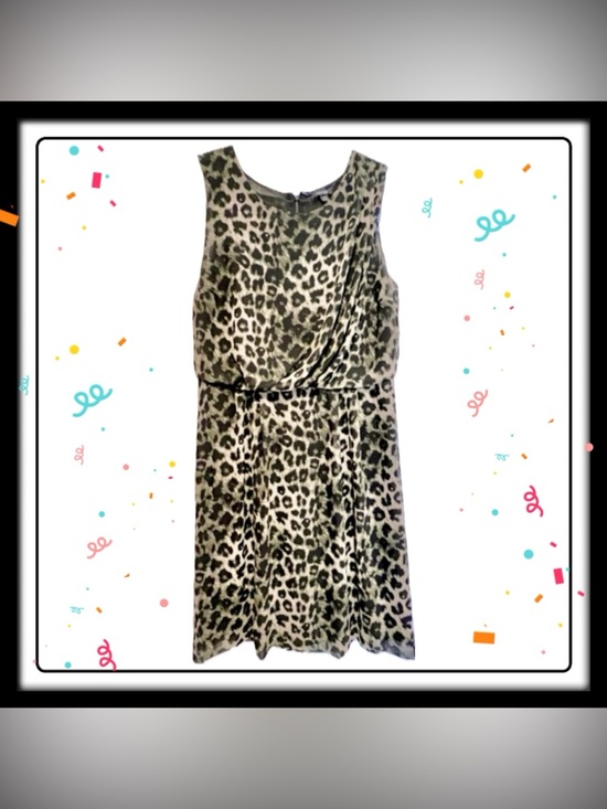 Apt. 9 Dresses & Skirts - Dress - Apt. 9 - soft animal leopard print - black tan - size 10 - new W/O tags